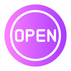 open gradient icon