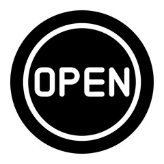 open glyph icon