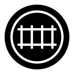 railway glyph icon