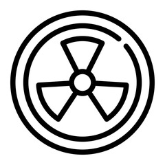 Fototapeta premium radiation line icon