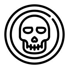 toxic line icon