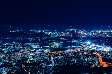 Fototapeta premium 新日本三大夜景 皿倉山