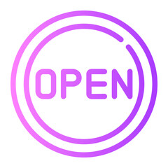 open gradient icon