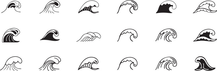 Obraz premium Sea Waves: Ideal for Nautical and Travel-themed Projects.