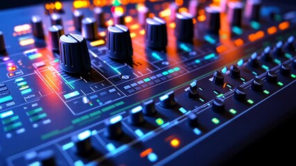 audio mixing console