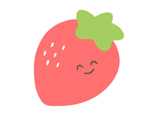 かわいいイチゴのイラスト