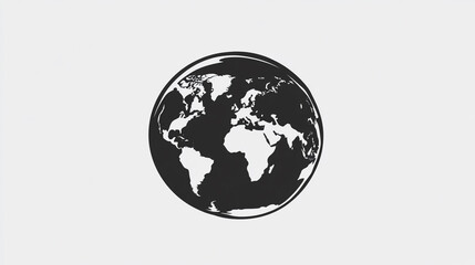 A monochrome Earth inviting contemplation on unity interconnectedness and shared global journey