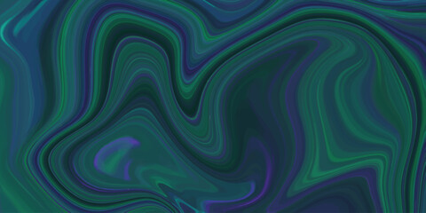 Fototapeta premium Fluid color swirls of emerald and royal blue in a dynamic marbled texture for modern design compositions