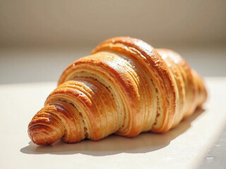 Freshly Baked Golden Croissant