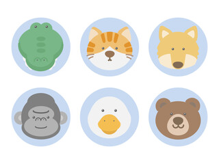 Fototapeta premium 動物 アイコン イラストセット