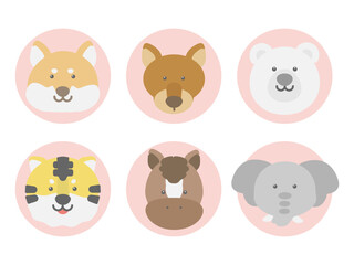 動物　アイコン　イラストセット
