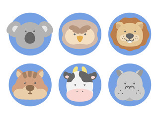 動物　アイコン　イラストセット