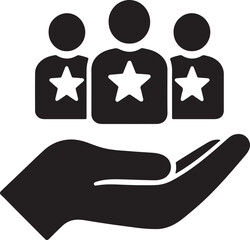 Customer Care, Client Support, and User Experience Icon.