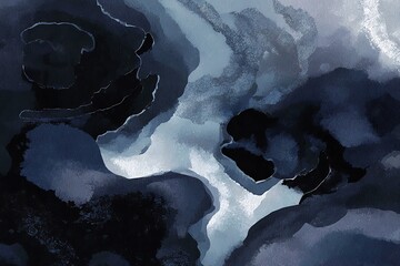 Abstract design with layered dark blues and grays.