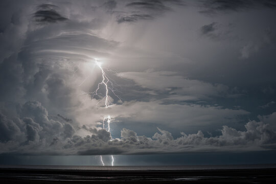 Lee Point lightning out at sea
