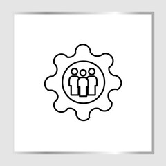 Teamwork icon, smart arts for ux ui, new modern icon, editable icon for project, vector illustration file, popular icon isolated.