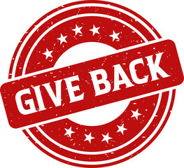 Give back red stamp, Stamp round style