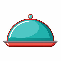 serving tray vector illustration isolated on white, kitchen utensil, suitable for icon, graphic element, and others