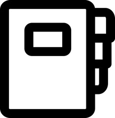 Obraz premium phonebook vector ui icon