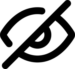 no see vector ui icon