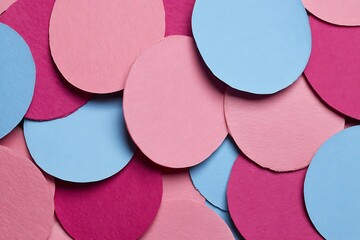 Colorful circular shapes layered together.