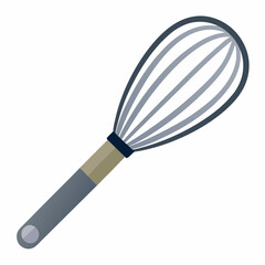 whisk colorful vector illustration, isolated on white background