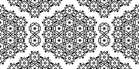 Fototapeta premium Seamless Transparent Art Deco Geometric Pattern for Background Layout Template