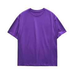 Vibrant Purple Oversized T-Shirt Mockup, a versatile template for showcasing your bold streetwear and casual apparel designs on transparent background.