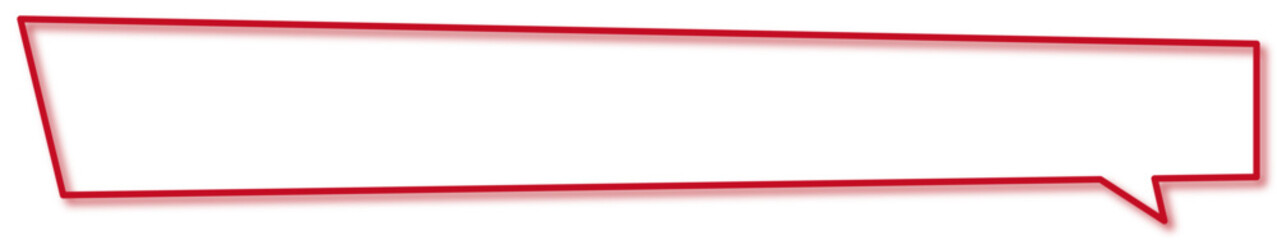 Obraz premium Speech_bubble_007_3_red