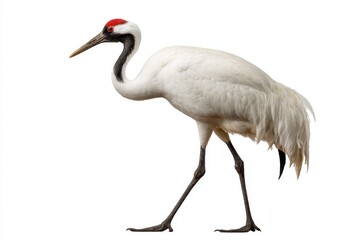 Fototapeta premium Red crowned crane standing wildlife bird