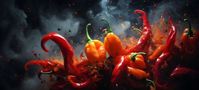 Galaxy Version of paprika world, ai generative - Powered by Adobe