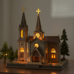 Obraz premium church in the night