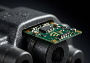 Fototapeta premium Closeup circuit board technology image