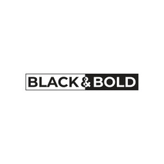 Obraz premium black and bold Modern business Vector logo design.