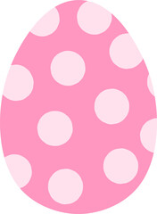 Easter Pink Polka Dot Egg

