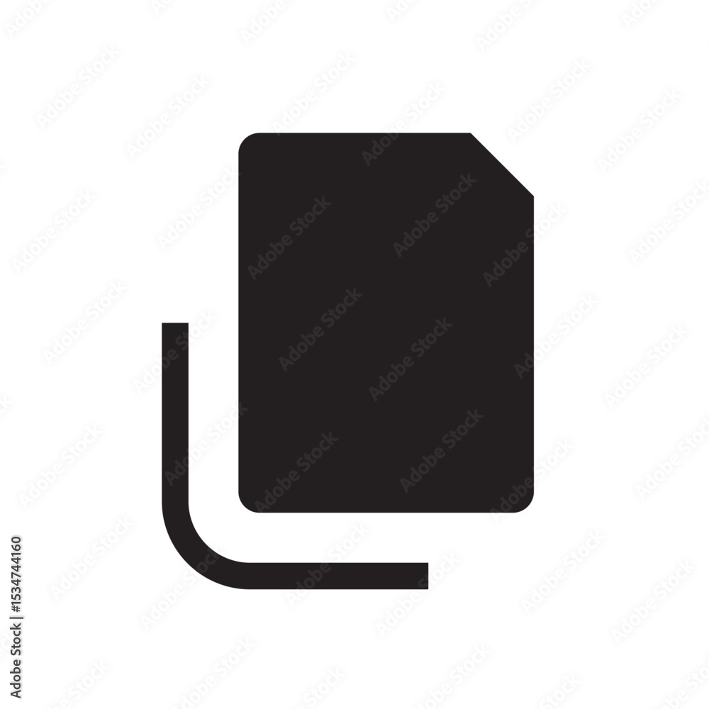 Poster document file icon. simple file icon with corner fold and upload motion, ideal for file sharing apps