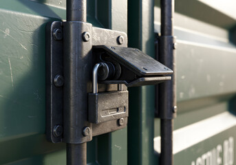 Container lock security detail