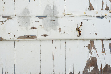 background of a timber door with peeling paint