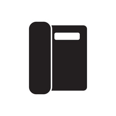 Flat Refrigerator icon. Simple fridge symbol for kitchen, appliance, or food storage visuals.