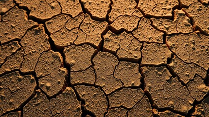 Dry cracked earth texture.