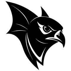 black and white tattoo of an eagle