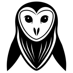 owl on white background