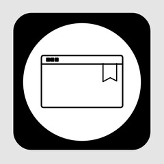 Bookmark icon, smart icon for ux ui, new modern, editable for project, vector illustration file, popular icon isolated.