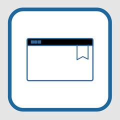 Bookmark icon, smart icon for ux ui, new modern, editable for project, vector illustration file, popular icon isolated.