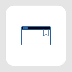 Bookmark icon, smart icon for ux ui, new modern, editable for project, vector illustration file, popular icon isolated.
