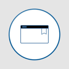 Bookmark icon, smart icon for ux ui, new modern, editable for project, vector illustration file, popular icon isolated.