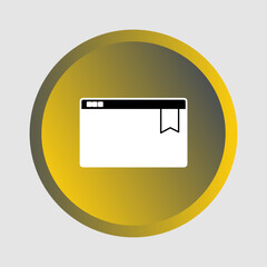 Bookmark icon, smart icon for ux ui, new modern, editable for project, vector illustration file, popular icon isolated.