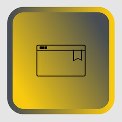 Bookmark icon, smart icon for ux ui, new modern, editable for project, vector illustration file, popular icon isolated.