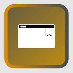 Bookmark icon, smart icon for ux ui, new modern, editable for project, vector illustration file, popular icon isolated.