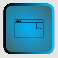 Bookmark icon, smart icon for ux ui, new modern, editable for project, vector illustration file, popular icon isolated.